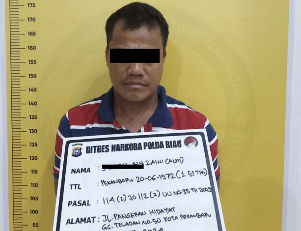 Jalan Pangeran Hidayat Diacak-acak Polda Riau, Satu Bandar Narkoba Ditangkap.