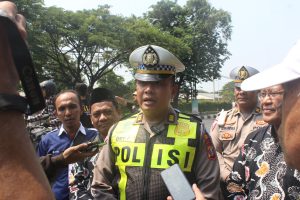 Polisi Gelar Ruqyah dan Doa Bersama di Jalur Rawan Laka Lantas Trosobo-Krian-Balongbendo.