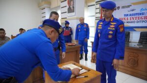 Personel Ditpolaitud Polda Jambi Tandatangani Fakta Integritas Komitmen Menuju WBK dan WBBM.